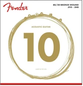 FENDER 80/20 BRONZE ACOUSTİC STRİNGS BALL END 70XL .010 - .048 GAUGES STRİNG SETS - (Akustik Gitar Teli) - 1