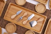 Atbyhome Bambu Loft 6 Kişilik 31 Parça Doğal Bambu Kahvaltı Takımı - Kahvaltı Seti Sunum Seti - 3