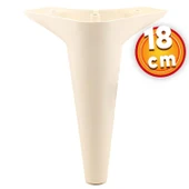 Mobilya Kanepe Sehpa TV Ünitesi Koltuk Ayağı 18 cm Krem Baza Ayak 4 Adet thumbnail 6