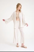Keten Kadın Salaş Kimono İkili Takim thumbnail 12