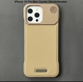 iPhone 15 Pro Max Parfümlü Koku Hazneli MagSafe Uyumlu Deri Kılıf thumbnail 4