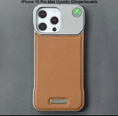 iPhone 15 Pro Max Parfümlü Koku Hazneli MagSafe Uyumlu Deri Kılıf thumbnail 5