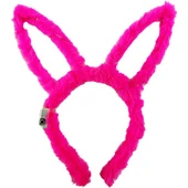 Fuşya Tavşan Peluş Işıklı Taç 13x10 cm thumbnail 1