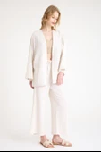 Keten Kadın Salaş Kimono İkili Takim thumbnail 5