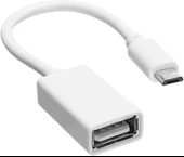 S Line USB F to MicroUSB M OTG Çevirici Kablo - FK0142 - 1