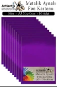 Metalik Aynalı Fon Kartonu 10 lu A3 30x42 cm 1 Paket Okul Sınıf Dekoratif Pırıltılı Folyo Kağıt Dekoratif Anasınıfı Kreş - 5
