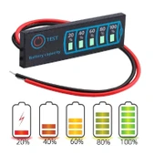 5-30v Pil Kapasite Göstergesi 2s / 8s Li-ion Lifepo4 Kurşun Asit Batarya Akü Seviye Kapasite thumbnail 1