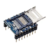 WTV020 Mini Mp3 Wav Player Modülü Micro Sd 1G Tf Kart Ses Müzik Çalma Kartı16 Bit Pwm Dac 3W thumbnail 4