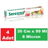 Sera Streç Film 30 Cm x 99 Mt 8 Micron x 4 Paket - 1