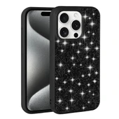 iPhone 15 Pro Kılıf Parlak Taşlı Tasarım Pırlanta Kapak thumbnail 3