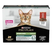 Pro Plan Sığır Etli 10x85 gr Kısırlaştırılmış Yetişkin Kedi Yaş Maması - 1