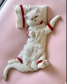 Sparkle Hearts Penye Tulum Yastık Takım Uyku Set Kedi Tulum Elbise - 6