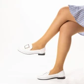 Kadın Hakiki Deri Günlük Klasik Loafer - Babet Ayakkabı - 7