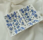 Çini Çerezlik Sunumluk Kase Tabak Kahvaltı Tabağı Seramik - 1