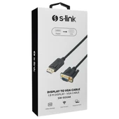 S-LINK 1.8metre SW-SGG44 Dp-VGA Görüntü Kablosu - 3