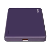 S-LINK MG105 5000mAh PD20W Magsafe 15W Kablosuz Type-C Mor Taşınabilir Metal Şarj Cihazı Powerbank - 2