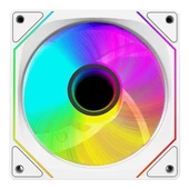 Rampage 7C-120B 120*120*25mm Double Ring Aynalı ARGB Beyaz Kasa Fanı thumbnail 3