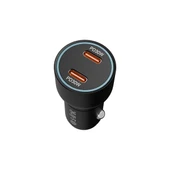 S-LINK SL-AC60 60W PD 3.0 PD 30W + PD30W Siyah Araç Şarj Cihazı - 1