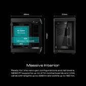 GAMDIAS 850W 80+ BRONZE NESO P1 GAMING MID-TOWER PC KASASI - 4