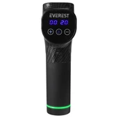 Everest EV-MT51 12V Dijital Karbon Fiber/Siyah 2500 mAh Kablosuz Profesyonel Sporcu 30 Kademeli Hız 7 Başlıklı Masaj Tab - 3