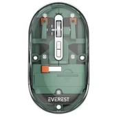 Everest SM-BT29 Glassy Yeşil Transparan 2in1 Bluetooth ve 2.4GHz Kablosuz Mouse - 2
