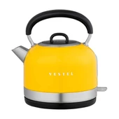 VESTEL Retro Sarı 2200 W 1.7 Lt Celık Kettle - 1