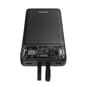 HYTECH H120 10000mAh HSC22.5W PD20W+QC3.0 18W Siyah LCD Şeffaf Taşınabilir Pil Şarj Cihazı Powerbank - 2