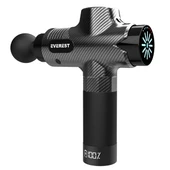 Everest EV-MT52 Karbon Fiber/Siyah 24V 2500 mAh Fırçasız Motor 3960 RPM Hız 10 Başlıklı Kablosuz Sporcu Masaj Tabancası - 4