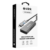 S-LINK SL-CR51 USB-USBC METAL KART OKUYUCU thumbnail 5