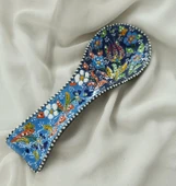 Çini Tezgah Üstü Kirli Kepçe Kaşık Altlığı Seramik - 5