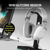 CORSAIR CA-9011238-Eu HS80 RGB Kablolu Oyuncu Kulaklığı - Beyaz - 4
