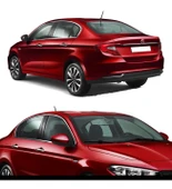 Fiat Egea Hb/Sedan-Cross 20+ Krom Cam Çerçevesi 8 Parça 2015+ Uyumlu - 3