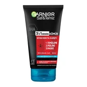 Garnier Saf&Temiz 3in1 Siyah Nokta Kömürlü Temizleme Peeling Maske 150ml - 1