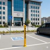 75 cm Kilitli Park Bariyeri – Asma Kilitli Otopark Güvenlik Sistemi thumbnail 1