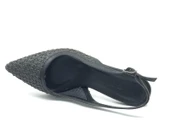 Feles Hasır Detaylı Arkası Açık Stiletto Kadın Topuklu Ayakkabı thumbnail 7