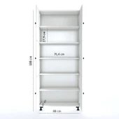 Kenzlife mutfak dolabı tahiri crdbyz 188*80*37 çok amaçlı dolap arkalıklı - 4