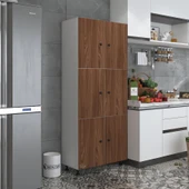 Kenzlife mutfak dolabı tahiri cvzbyz 188*80*37 çok amaçlı dolap arkalıklı - 1