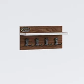 Kenzlife elbise askılığı askılık vettini38 cvz 20*038*12 siyah 4 adet askı portmanto thumbnail 3