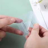 BUFFER® Eşya Sabitleme Askısı 10 Çift Şeffaf Çift Taraflı Yapışkanlı Geçmeli Klips - 2