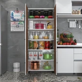 Kenzlife mutfak dolabı tahiri cvzbyz 188*80*37 çok amaçlı dolap arkalıklı - 2