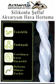 Silikonlu Şeffaf Akvaryum Hava Hortumu 20 Metre İç Çap 4mm Dış Çap 6mm Deney Fıskiye Kauçuk Hortum Yağ Hava Pompa Borusu thumbnail 2
