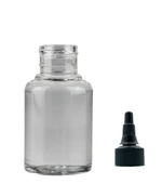 60ml şeffaf plastik asansör kapaklı şişe, 24 adet, serum şişesi, tonik şişesi, asansör kapaklı şişe, sos şişesi, medikal şişe - 1