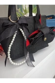 ömrüm style Çanta Charm İnci Siyah - 3