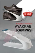 ARMESE Beyaz Ayakkabı Rampası Dolap Içi Düzenleyici Ayakkabı Koyucu (10 ADET) - 1