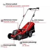 Einhell GE/CM 18/33 Lİ Solo Akülü Çim Biçme Makinesi 3413266 - 2
