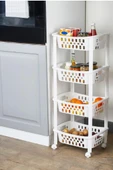 Flosoft 4 Katlı Patates ve Soğanlık, Katlı Sebzelik Meyvelik Mutfak Banyo Balkon Düzenleyici Raf - 2