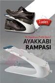 ARMESE Beyaz Ayakkabı Rampası Dolap Içi Düzenleyici Ayakkabı Koyucu Raf (1 ADET) - 1