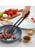 ARMESE 6 'lı Yanmaz Yapışmaz Mutfak Servis Seti Kepçe Çırpıcı Maşa Cımbız Spatula Kaşık 28 Cm - 6