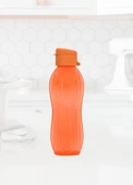 Matara Kapaklı Okul Suluğu Plastik Su Şişesi Turuncu 750 ml - 1