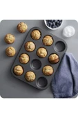 ARMESE 12'li Cupcake-mini Cheesecake Ve Muffin Için Yanmaz Tepsi - Kek, Kurabiye, Turta Ve Çörek Kalıbı - 4